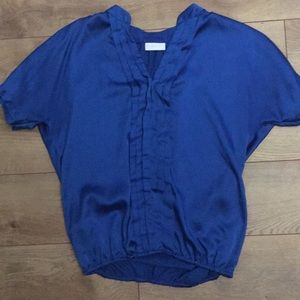 Silky blue top